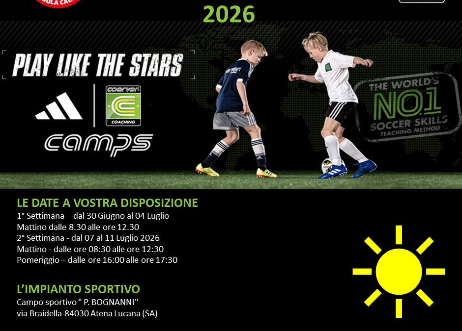 Coerver® Coaching Summer Day Camp – Atena Lucana